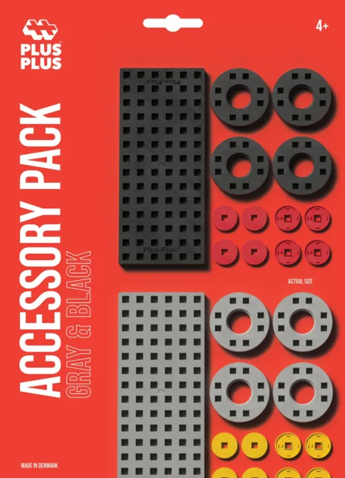 Pack accessoires - Roues & Baseplate - Gris & noir