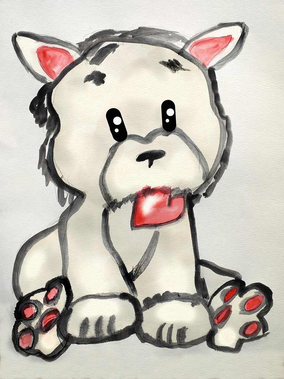 dessiner un chien tout mignon